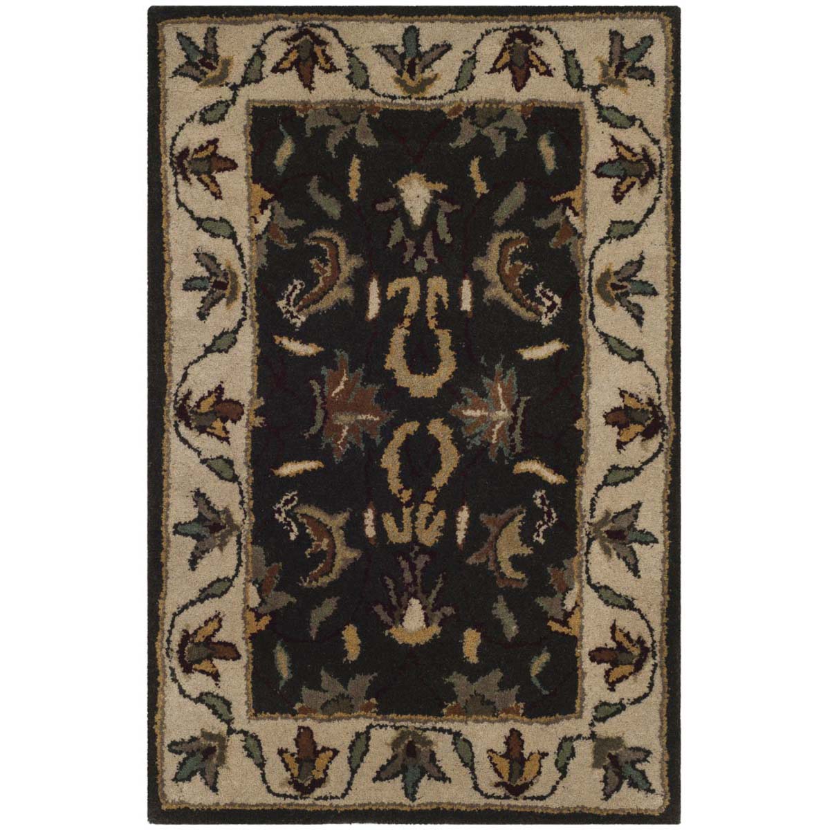 Safavieh Heritage 19A Rug, HG819A - Black / Ivory