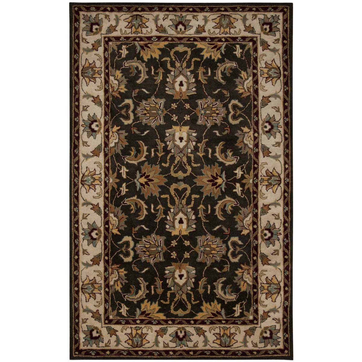 Safavieh Heritage 19A Rug, HG819A - Black / Ivory