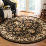 Safavieh Heritage 19A Rug, HG819A - Black / Ivory