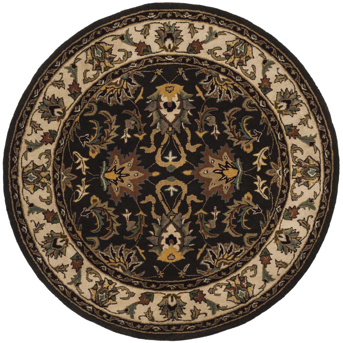 Safavieh Heritage 19A Rug, HG819A - Black / Ivory