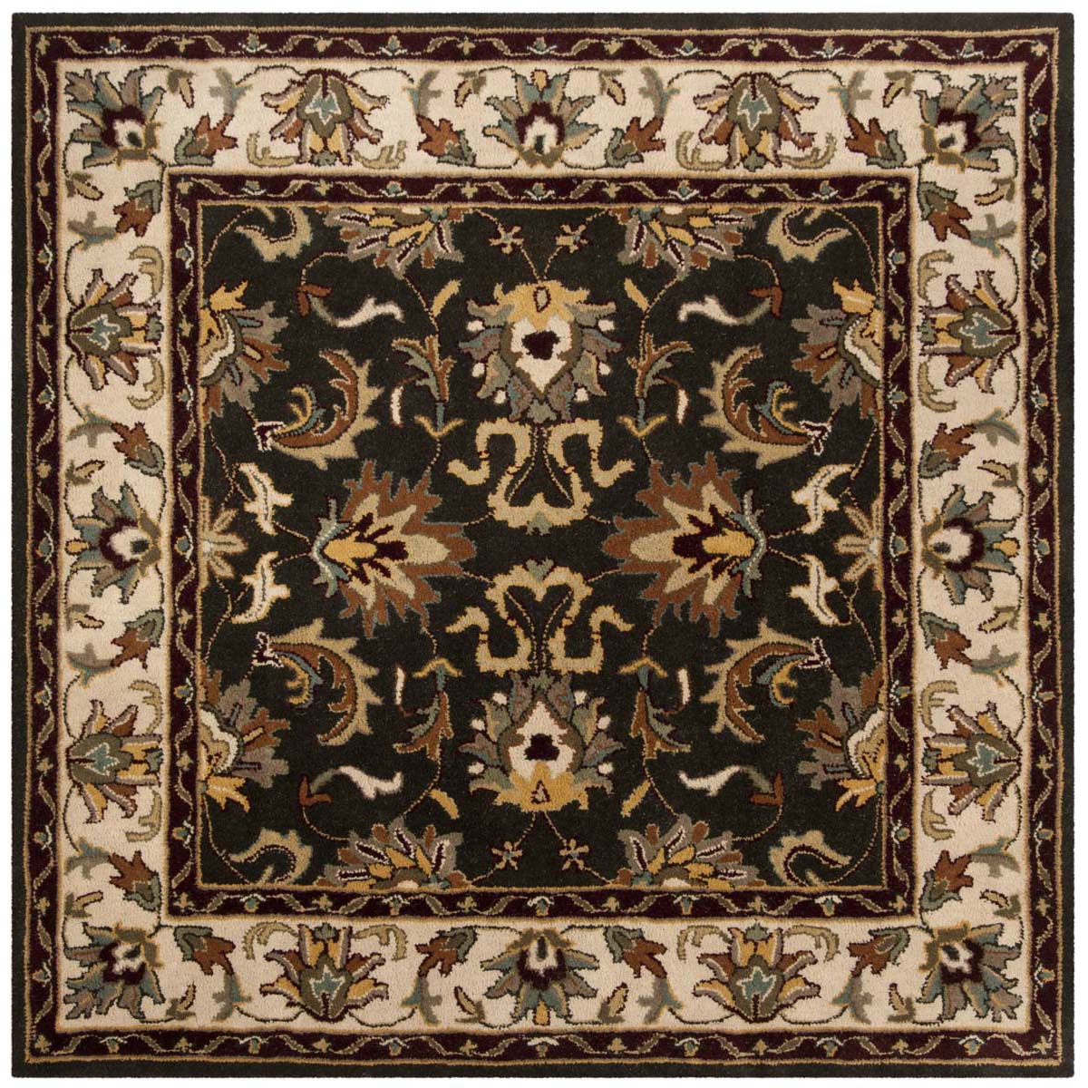 Safavieh Heritage 19A Rug, HG819A - Black / Ivory