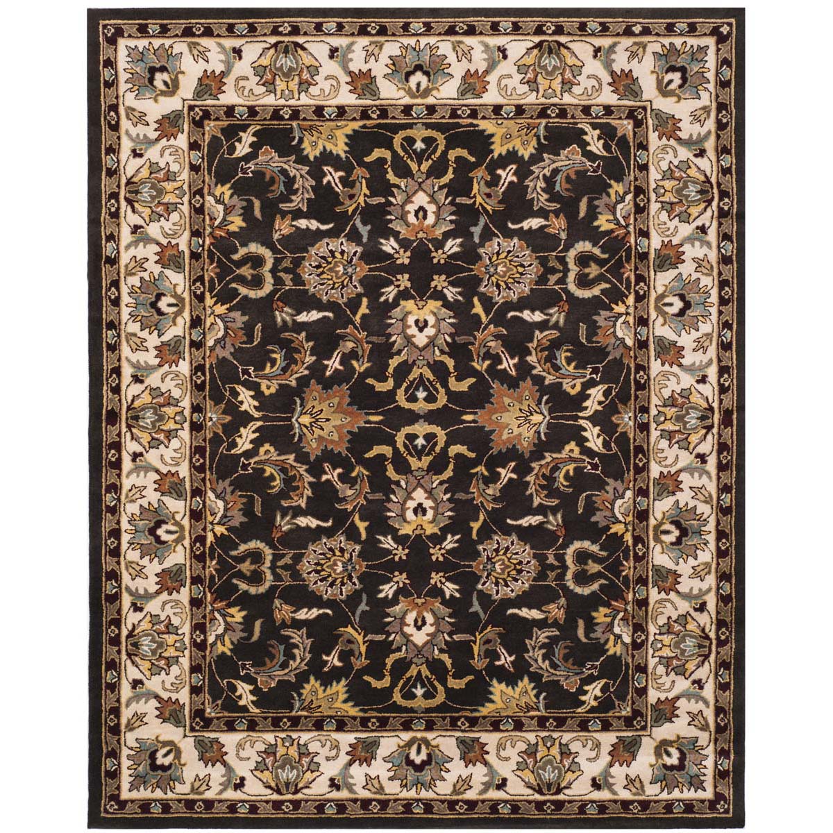 Safavieh Heritage 19A Rug, HG819A - Black / Ivory