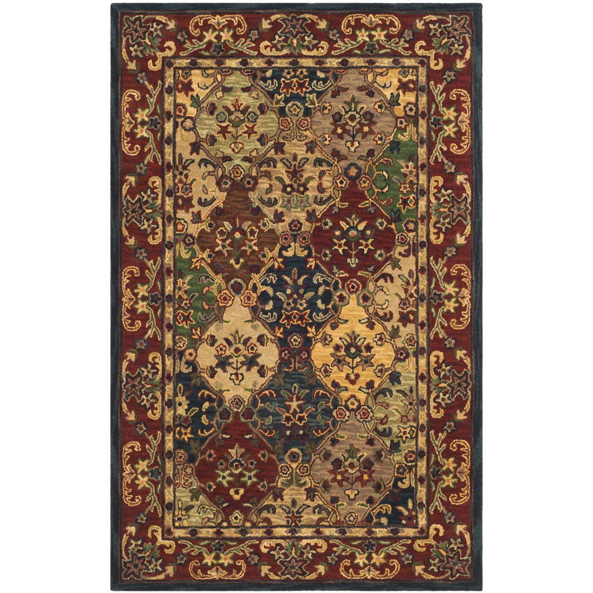 Safavieh Heritage 11B Rug, HG911B - Beige / Burgundy