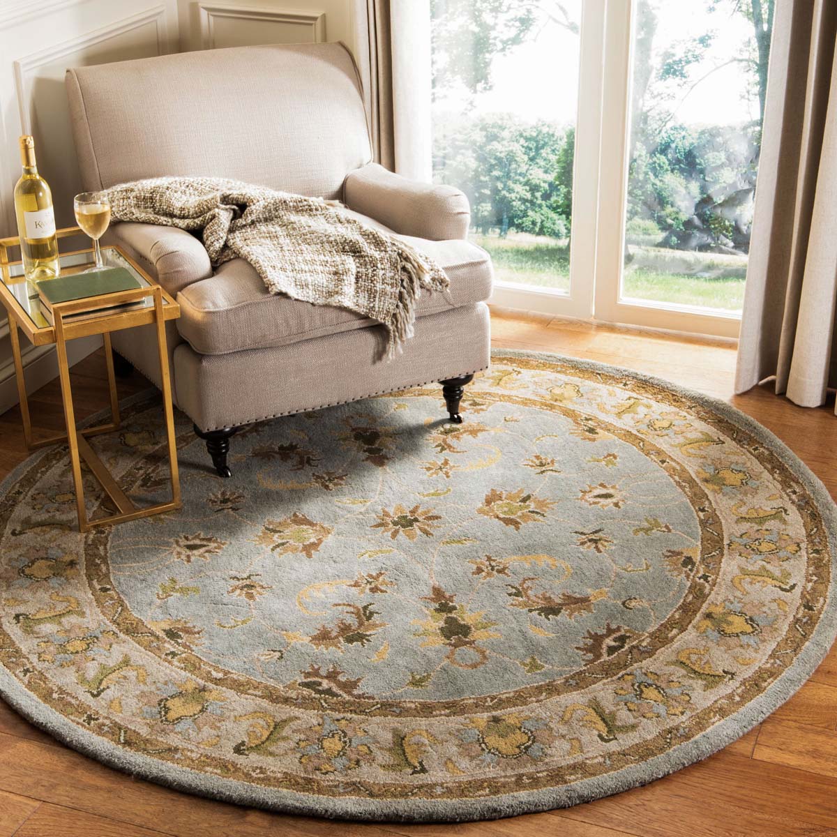 Safavieh Heritage 13A Rug, HG913A - Light Blue / Beige