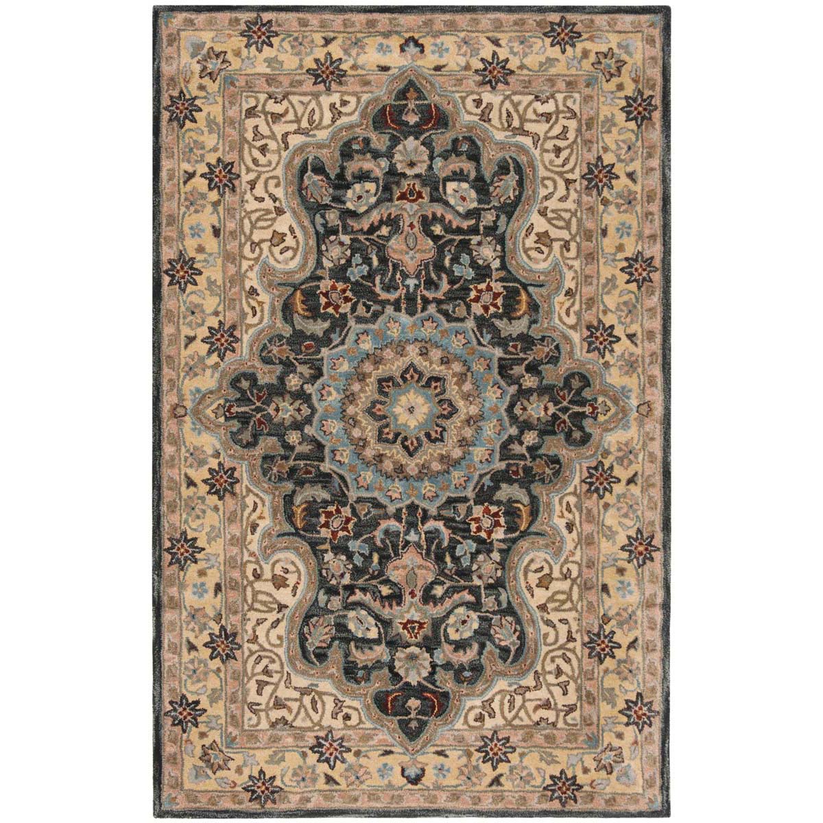 Safavieh Heritage 18A Rug, HG918A - Creme / Black