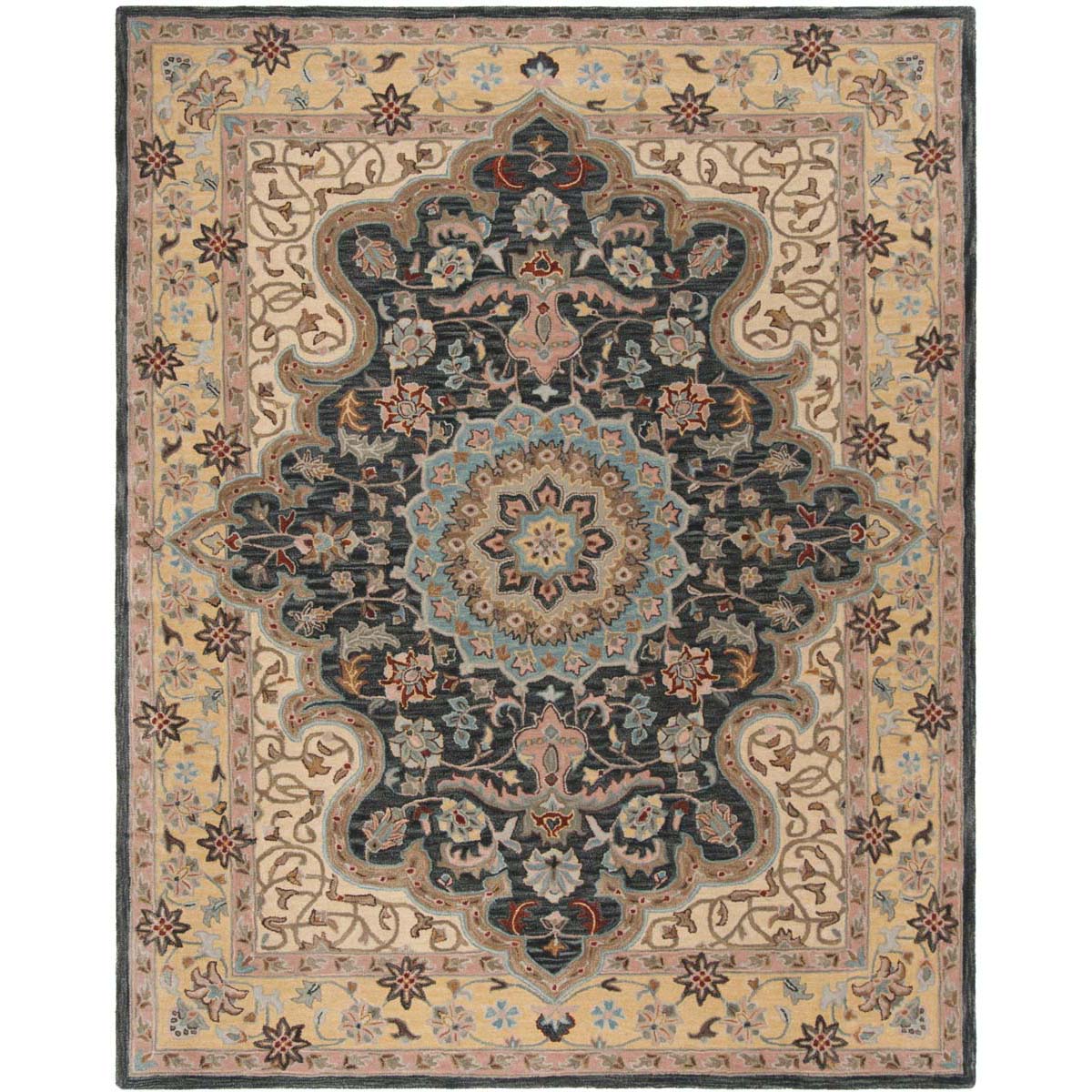 Safavieh Heritage 18A Rug, HG918A - Creme / Black