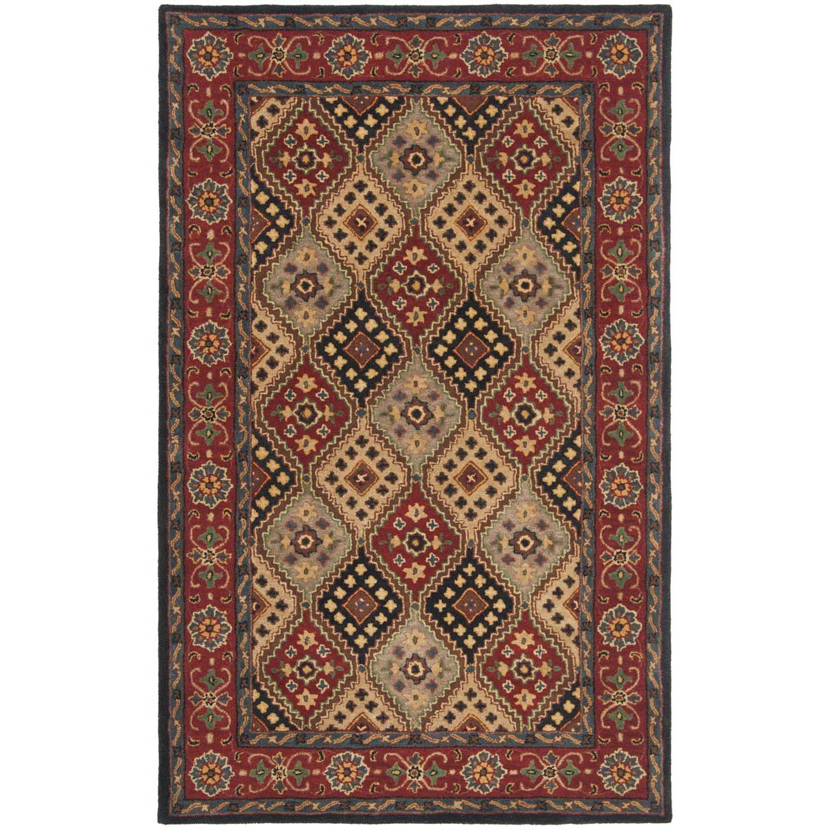 Safavieh Heritage 27Q Rug, HG927Q - Red / Beige