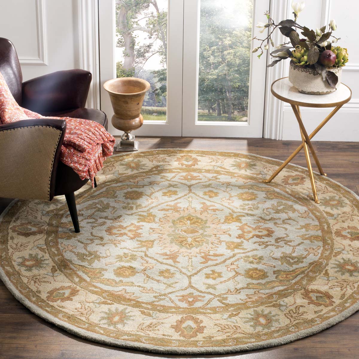 Safavieh Heritage 37A Rug, HG937A - Light Blue / Ivory