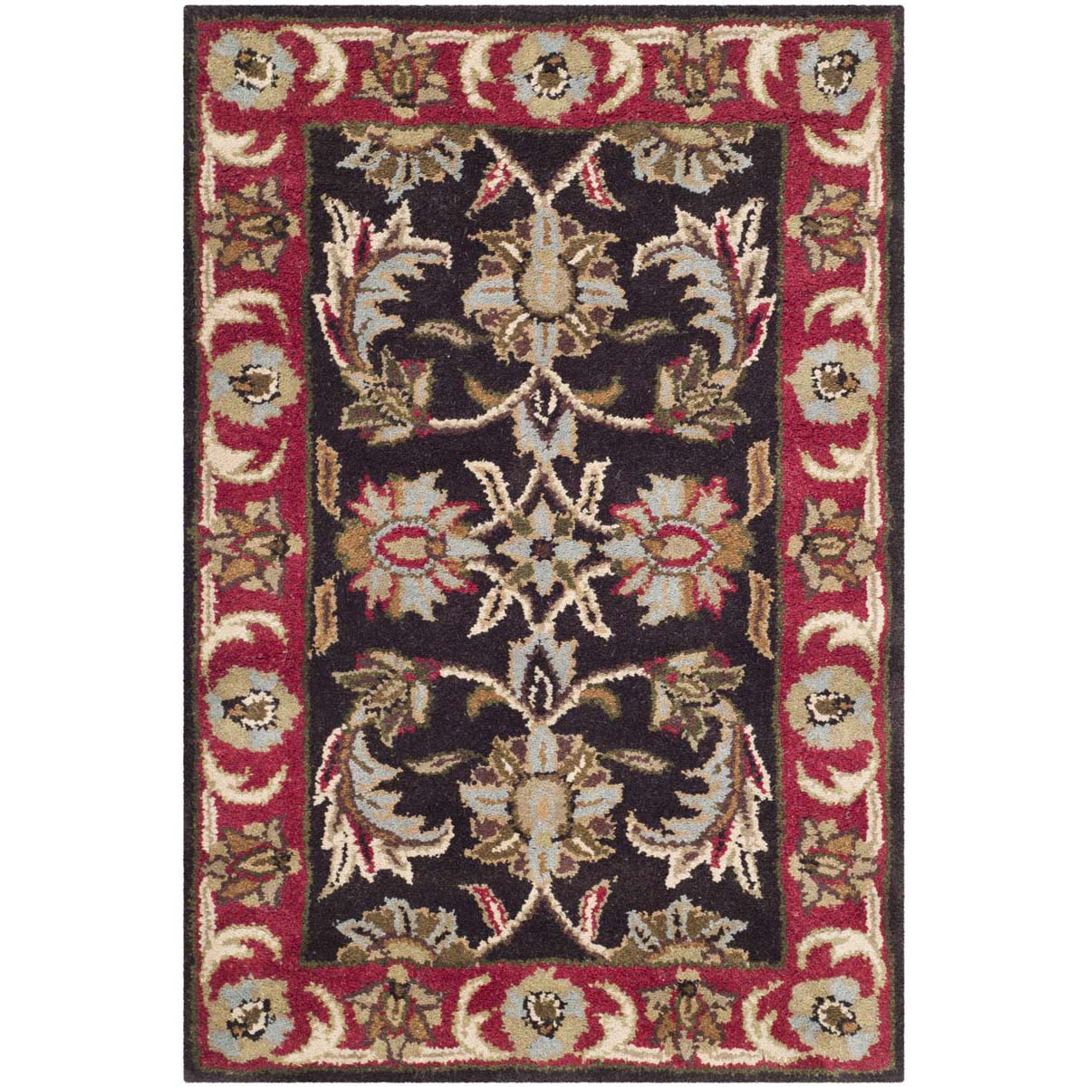 Safavieh Heritage 51A Rug, HG951A - Chocolate / Red