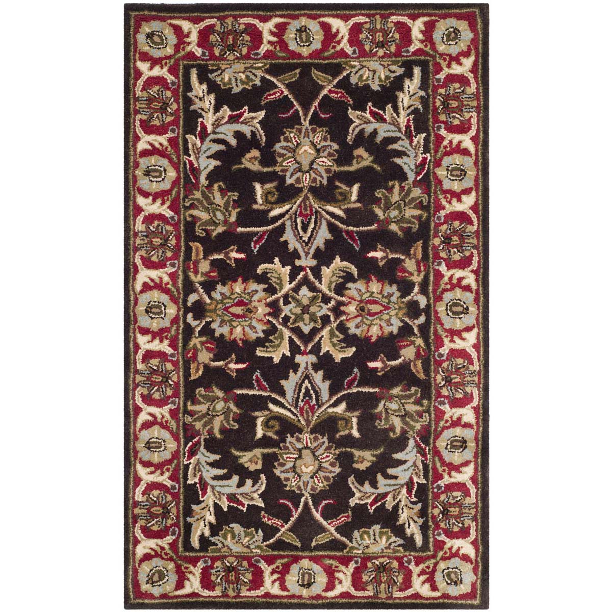 Safavieh Heritage 51A Rug, HG951A - Chocolate / Red