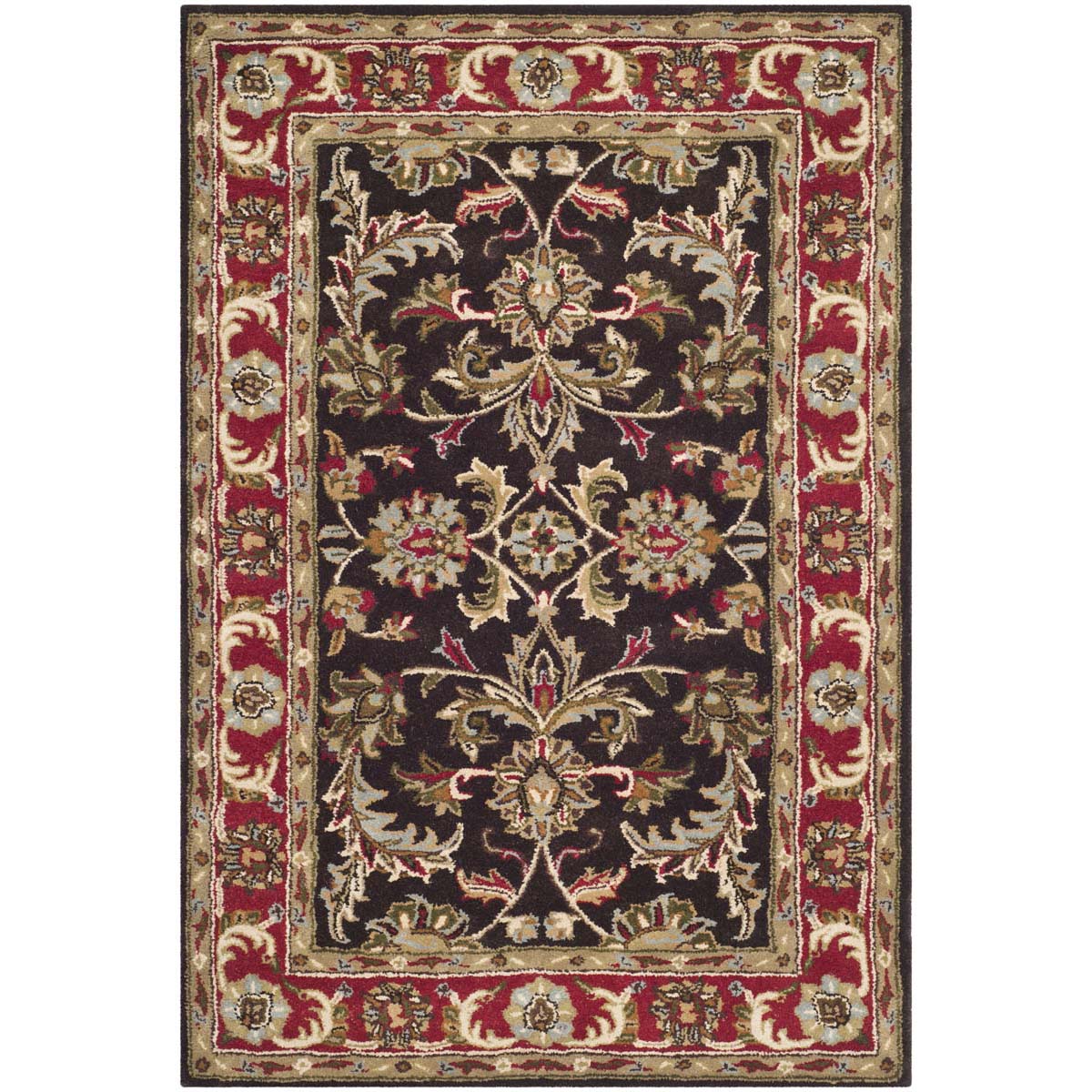 Safavieh Heritage 51A Rug, HG951A - Chocolate / Red