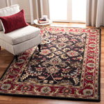 Safavieh Heritage 51A Rug, HG951A - Chocolate / Red