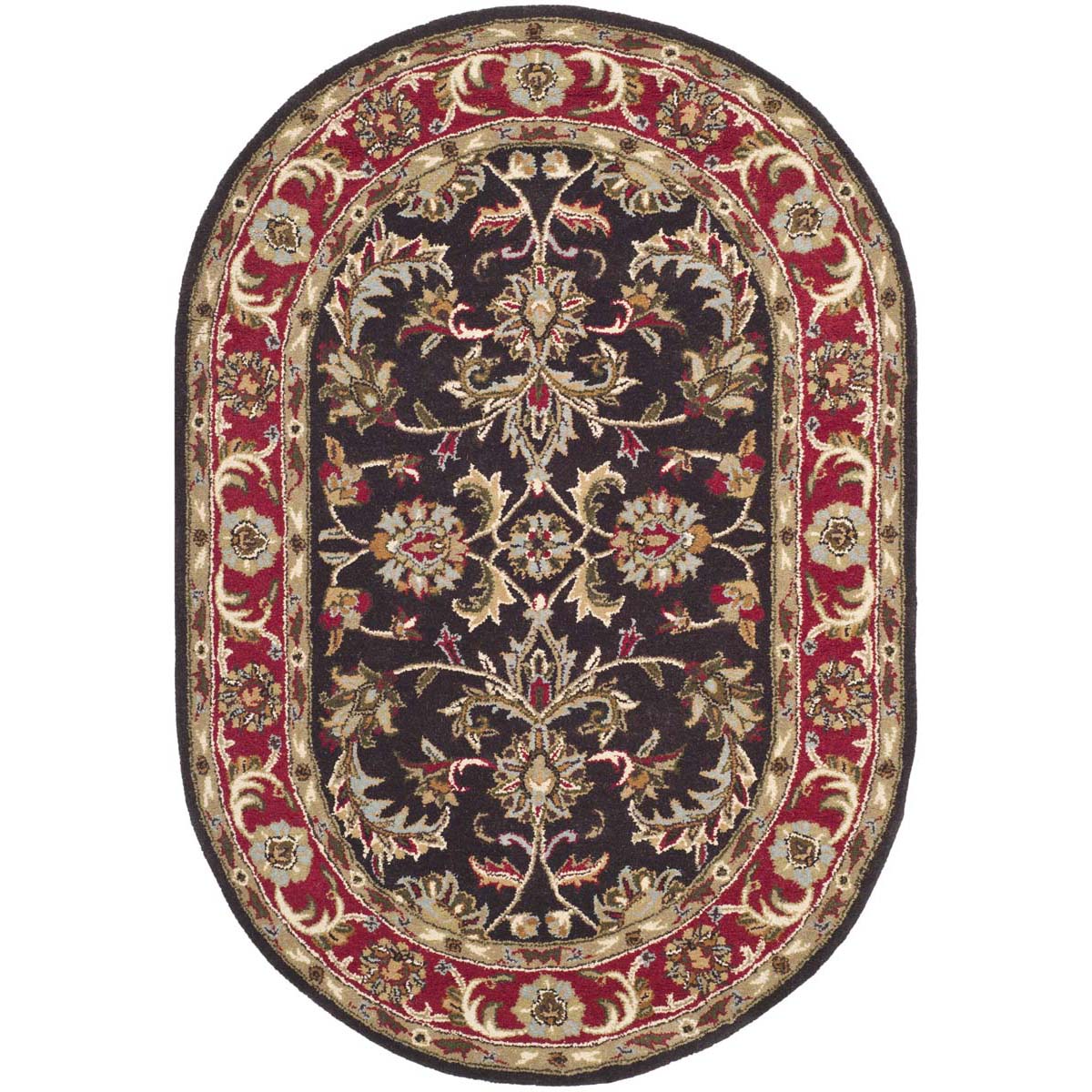 Safavieh Heritage 51A Rug, HG951A - Chocolate / Red