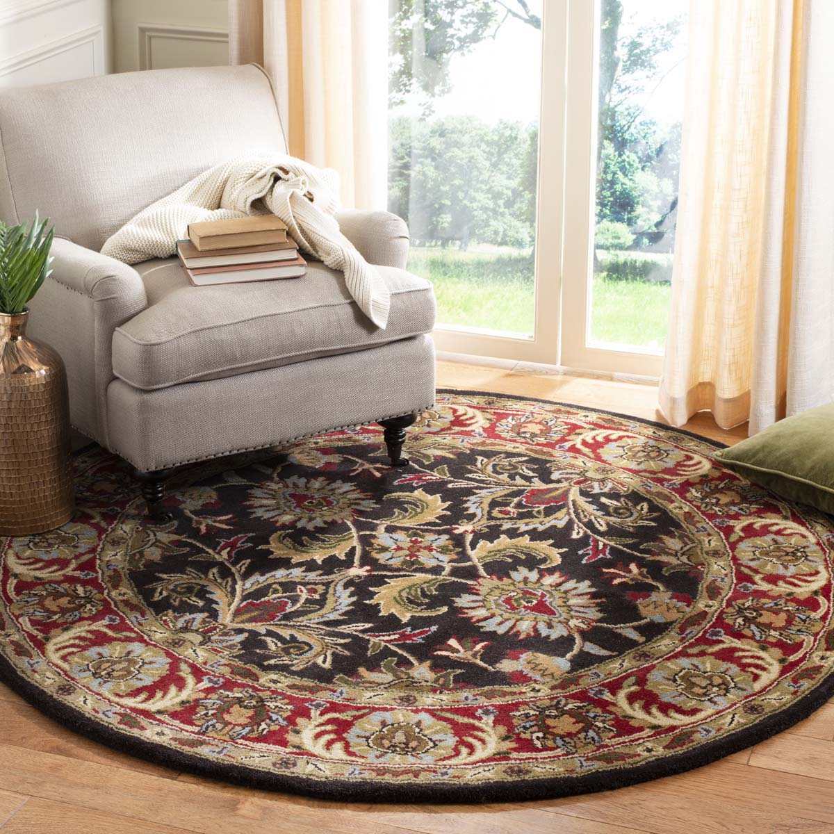 Safavieh Heritage 51A Rug, HG951A - Chocolate / Red