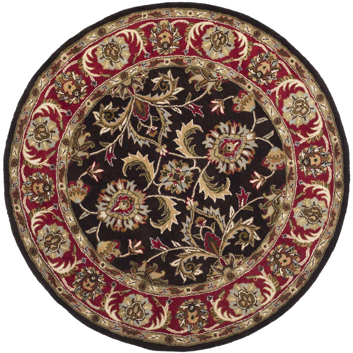 Safavieh Heritage 51A Rug, HG951A - Chocolate / Red