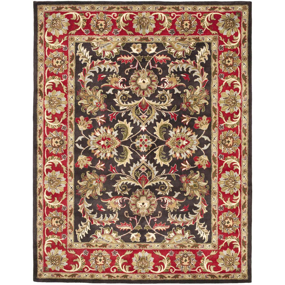 Safavieh Heritage 51A Rug, HG951A - Chocolate / Red