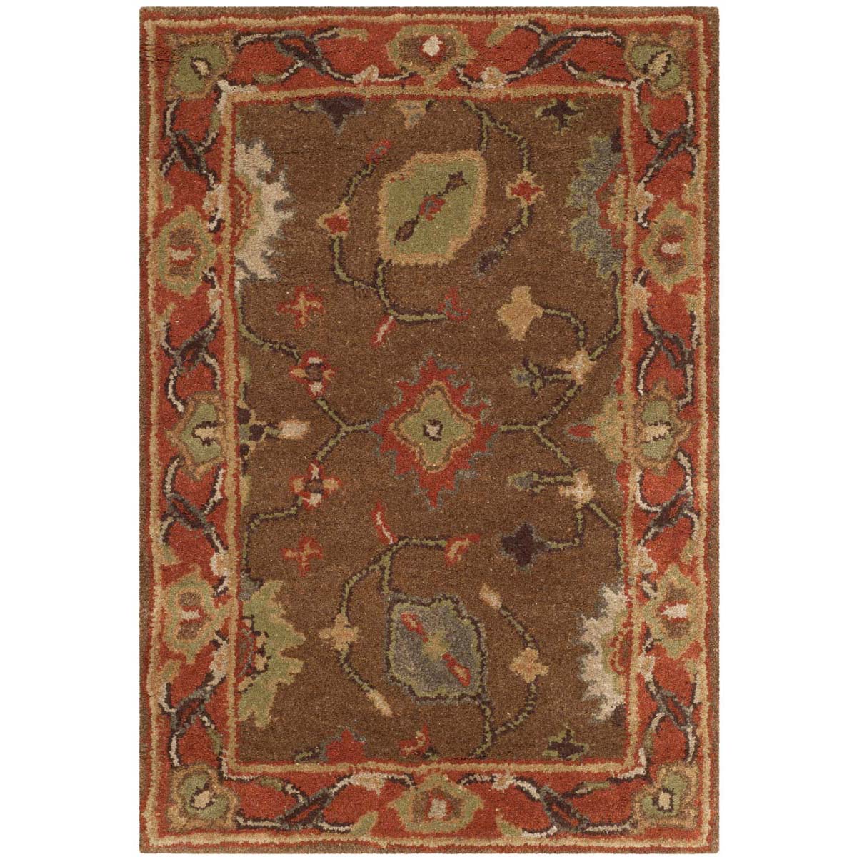 Safavieh Heritage 52A Rug, HG952A - Moss / Rust