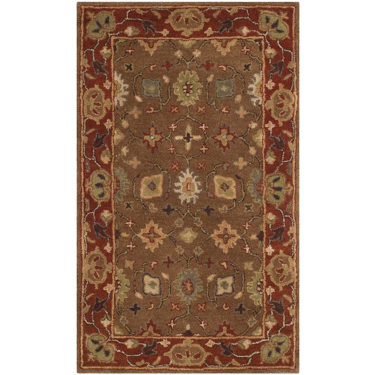 Safavieh Heritage 52A Rug, HG952A - Moss / Rust