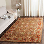 Safavieh Heritage 52A Rug, HG952A - Moss / Rust