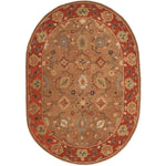 Safavieh Heritage 52A Rug, HG952A - Moss / Rust