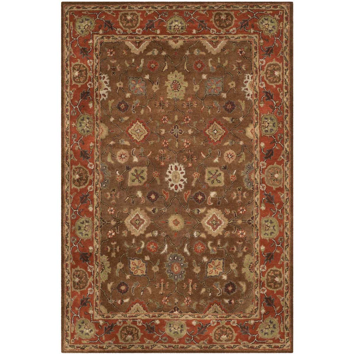 Safavieh Heritage 52A Rug, HG952A - Moss / Rust