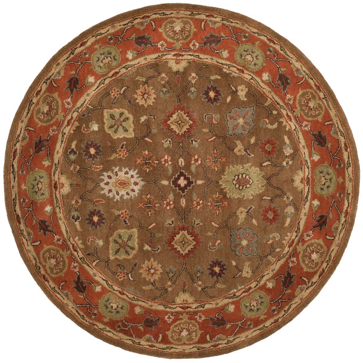 Safavieh Heritage 52A Rug, HG952A - Moss / Rust