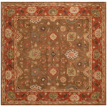 Safavieh Heritage 52A Rug, HG952A - Moss / Rust