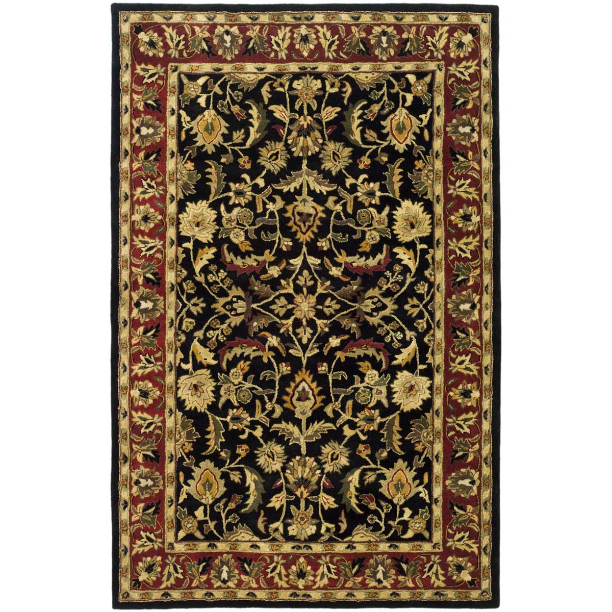 Safavieh Heritage 53A Rug, HG953A - Black / Red