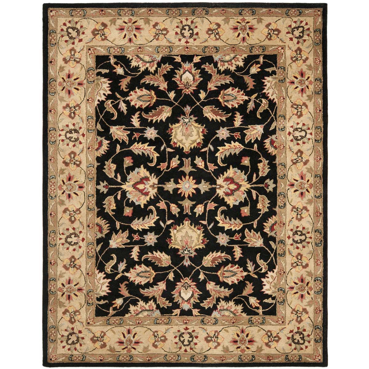 Safavieh Heritage 57A Rug, HG957A - Black / Beige