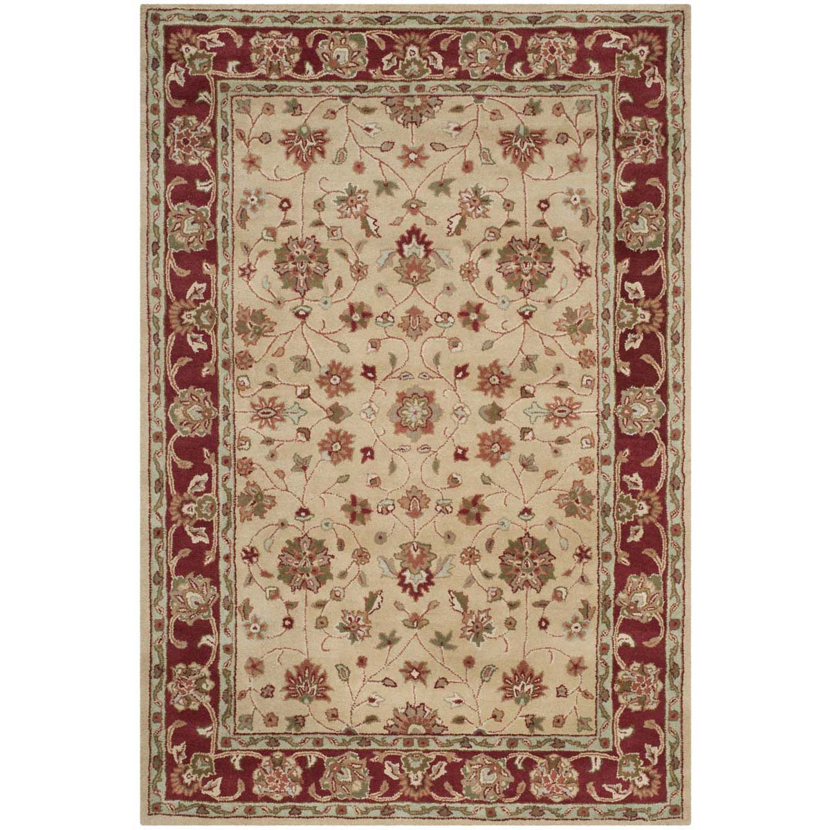 Safavieh Heritage 65A Rug, HG965A - Ivory / Red