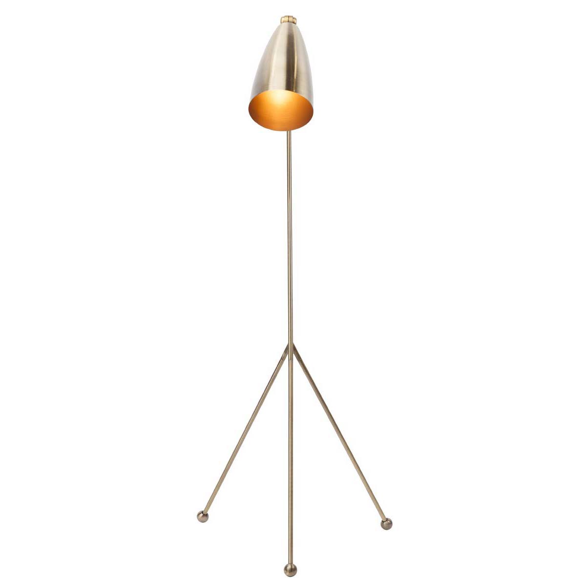 Nuevo Lucille Floor Lighting - Antique Brass