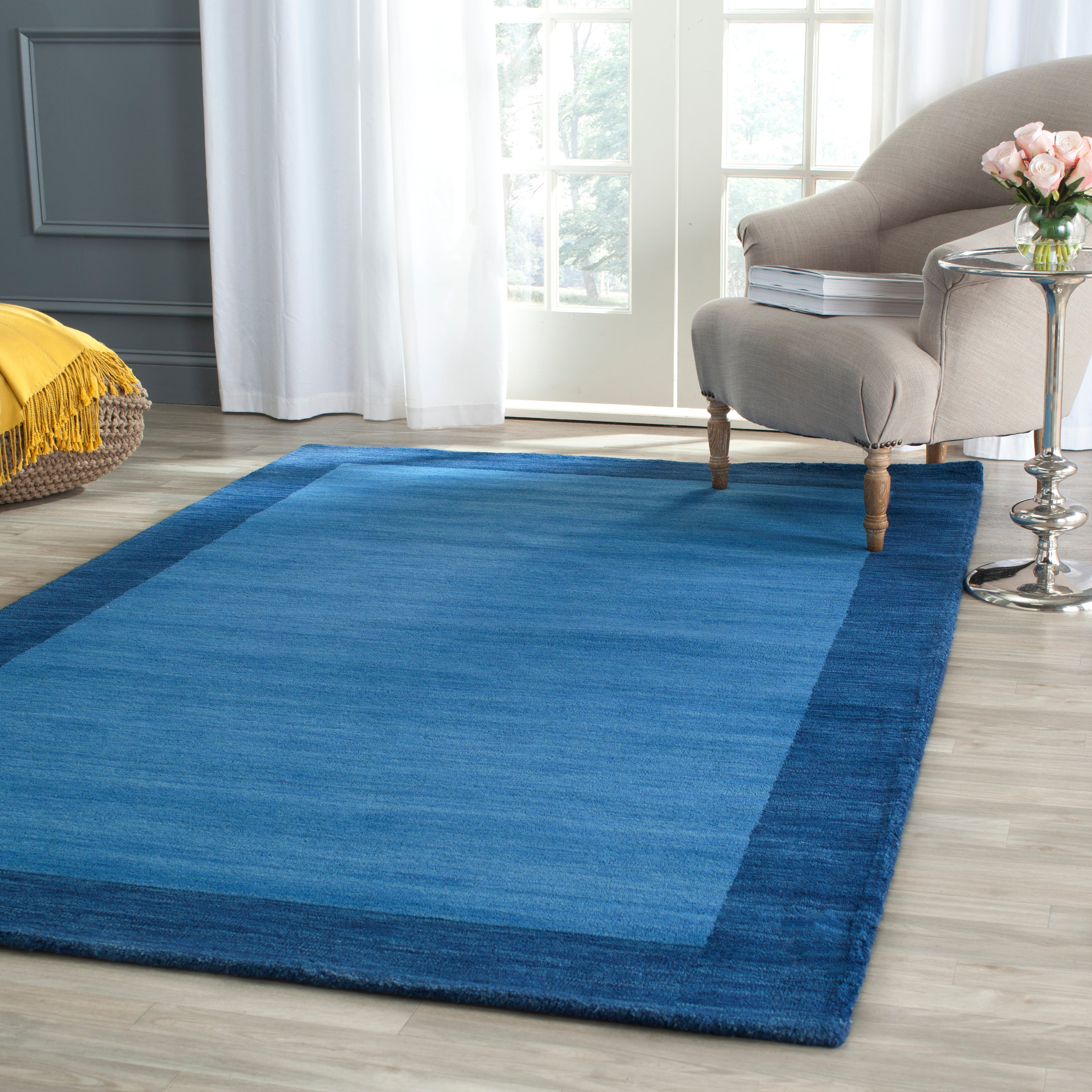 Safavieh Himalaya 580 Rug, HIM580 - Light Blue / Dark Blue