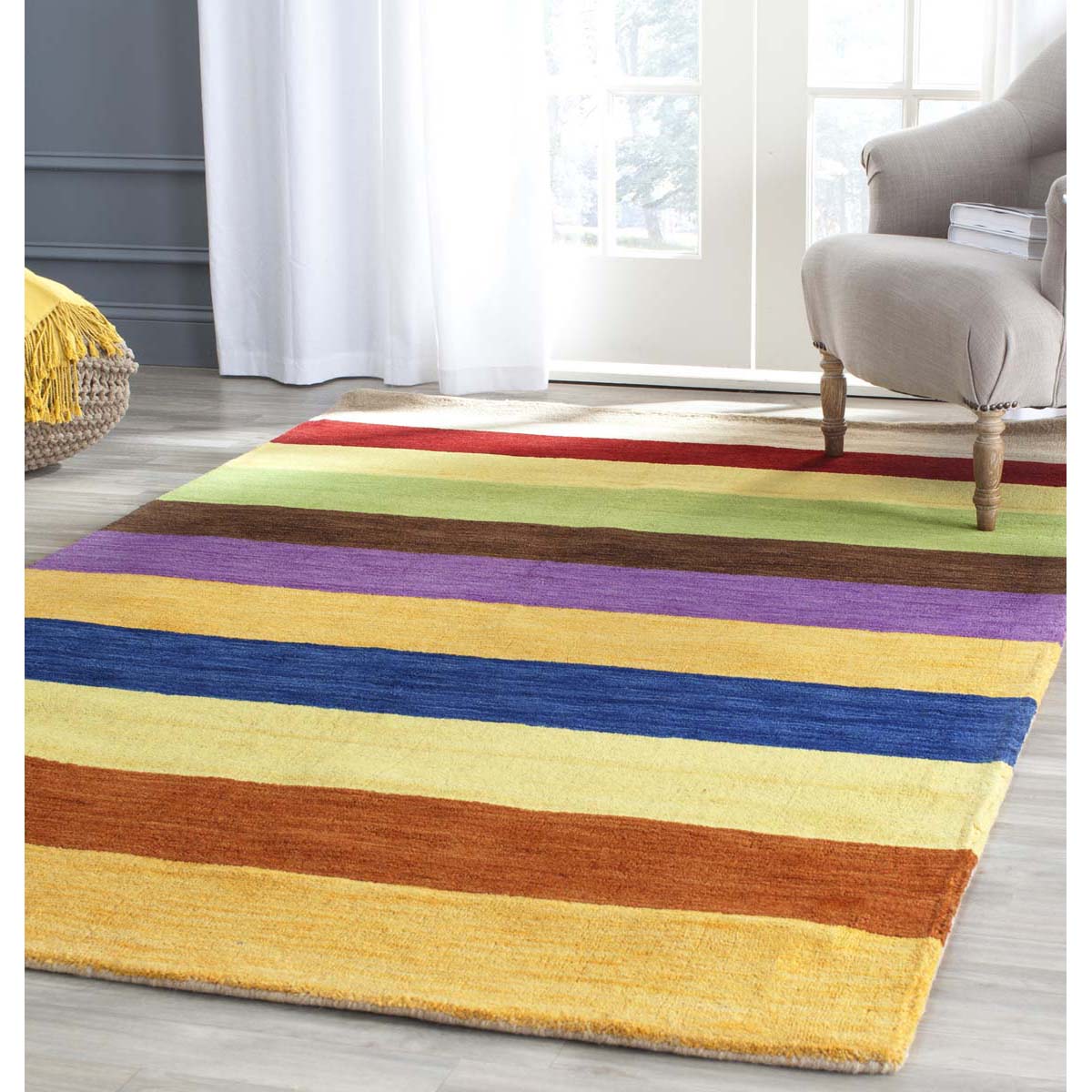 Safavieh Himalaya 584 Rug, HIM584 - Yellow / Multi