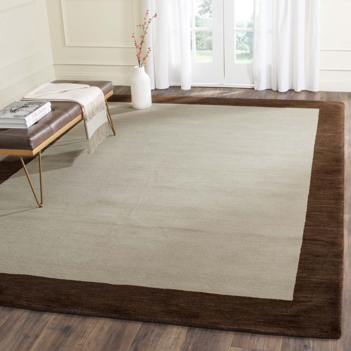 Safavieh Himalaya 585 Rug, HIM585 - Beige / Dark Brown