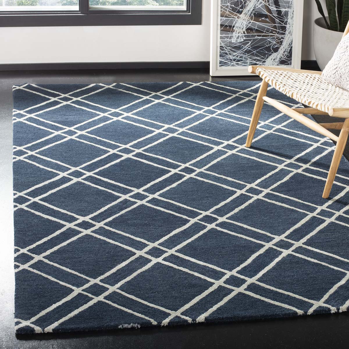 Safavieh Himalaya 901 Rug, HIM901 - Navy / Silver