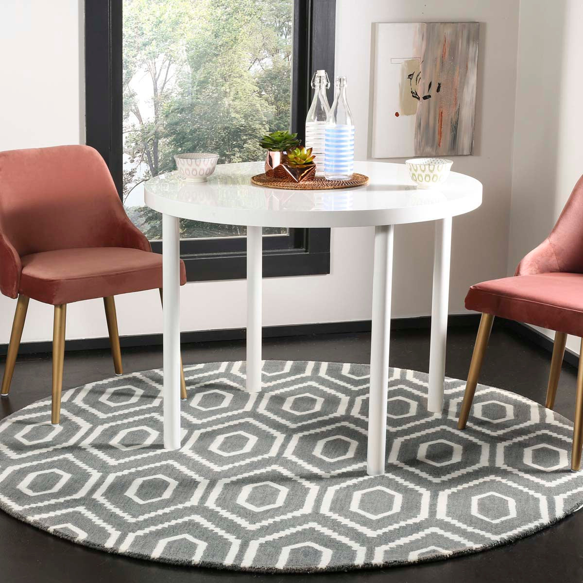 Safavieh Himalaya 902 Rug, HIM902 - Dark Grey / Ivory