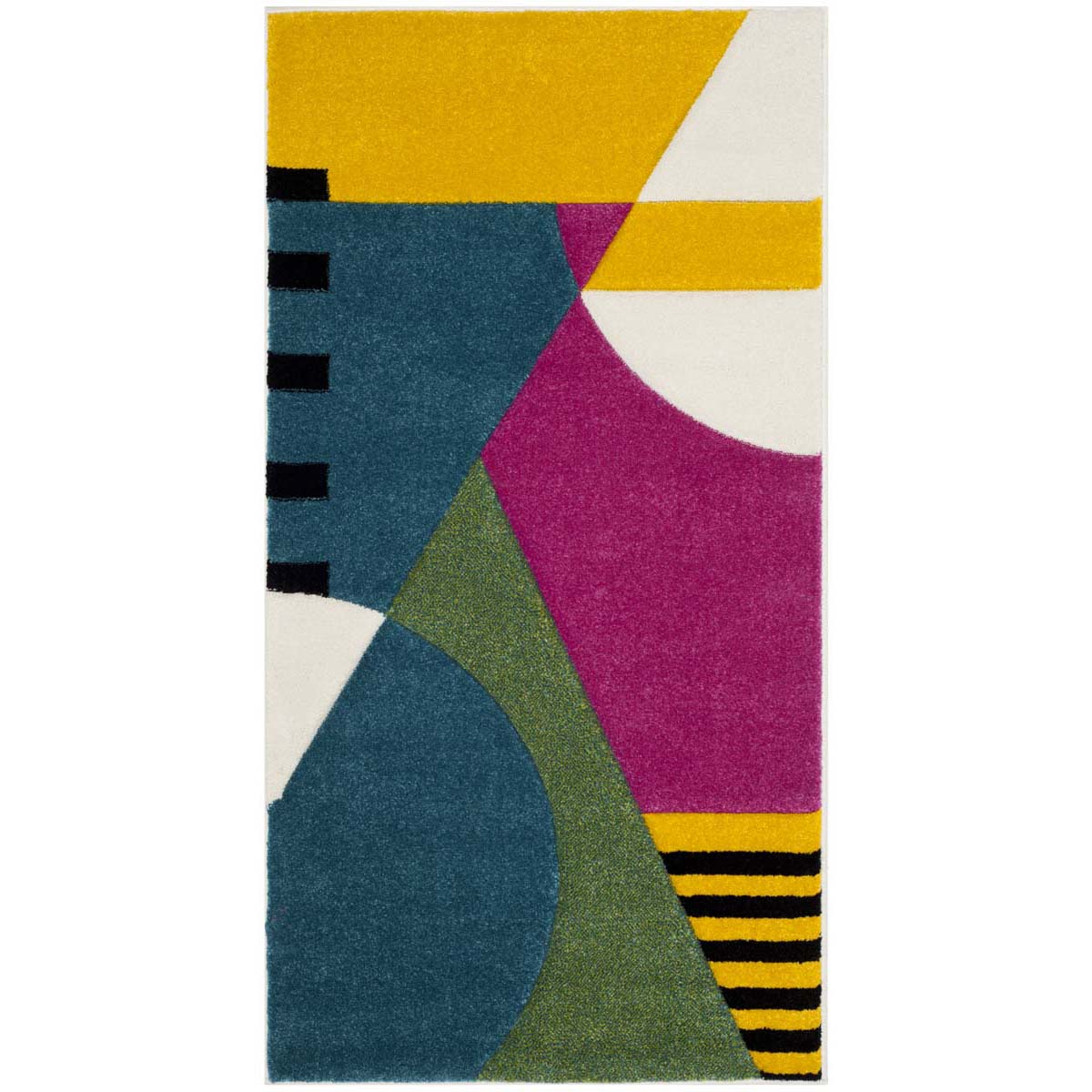 Safavieh Hollywood 706 Rug, HLW706 - Peacock Blue / Fuchsia