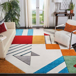 Safavieh Hollywood 709 Rug, HLW709 - Ivory / Peacock Blue