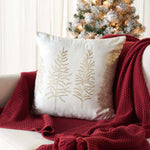 Safavieh Seasons Tree Pillow , HOL4000 - White / Gold