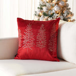 Safavieh Seasons Tree Pillow , HOL4000 - Red / Gold