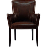 Safavieh Ken Leather Arm Chair , HUD8201 - Brown