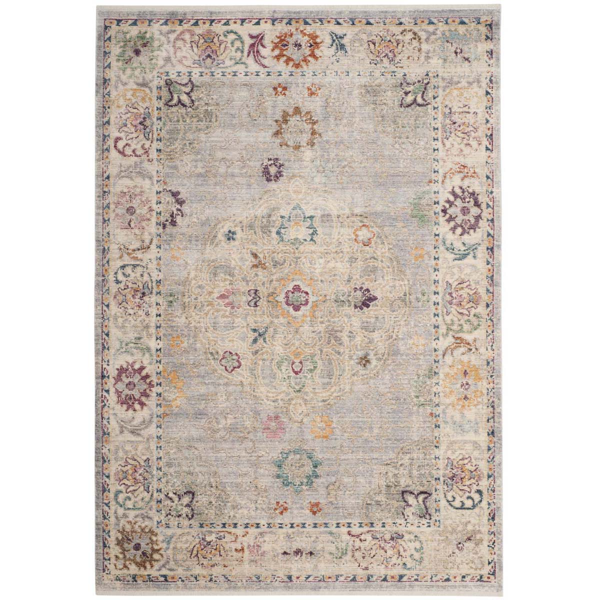 Safavieh Illusion 708 Rug, ILL708 - Light Grey / Cream