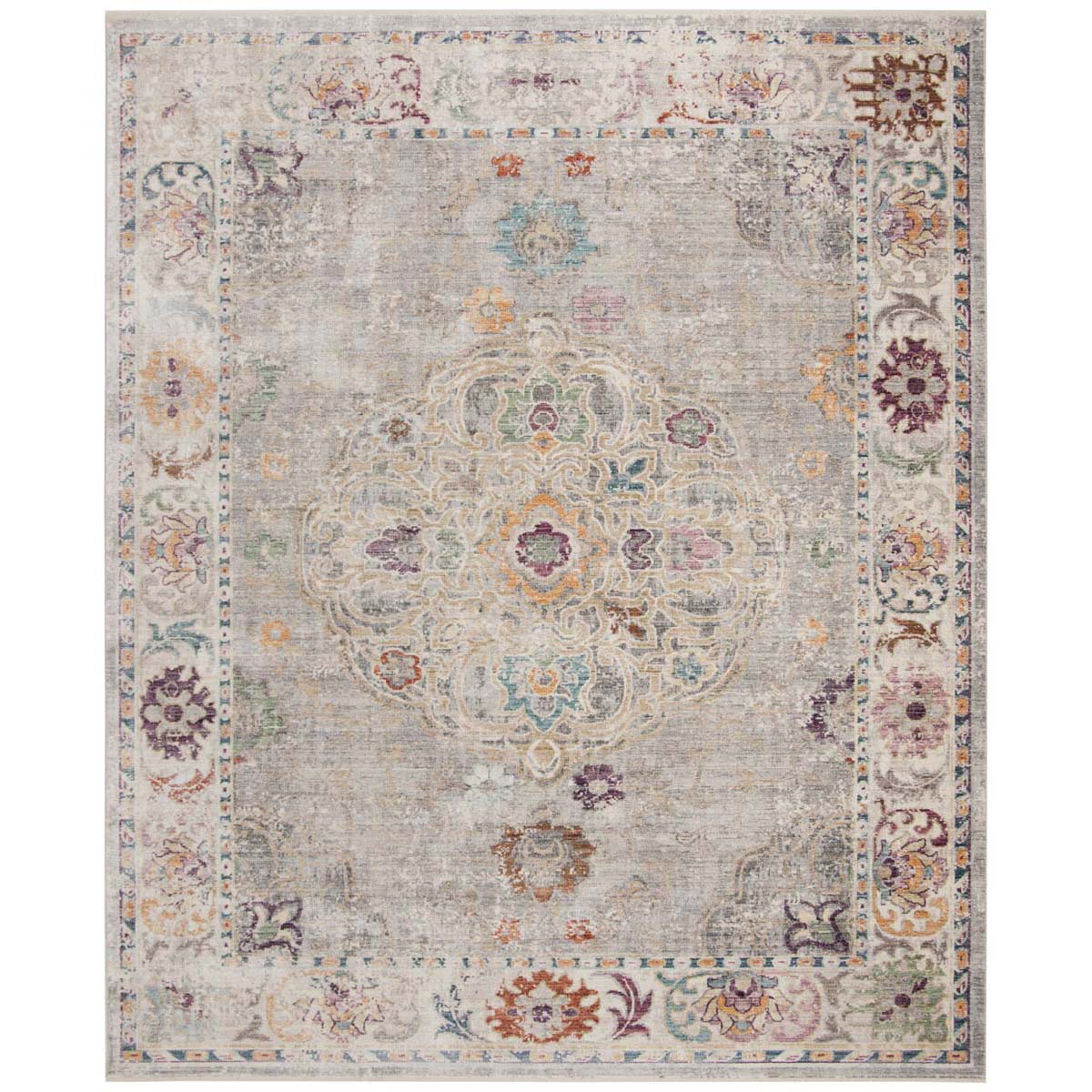 Safavieh Illusion 708 Rug, ILL708 - Light Grey / Cream