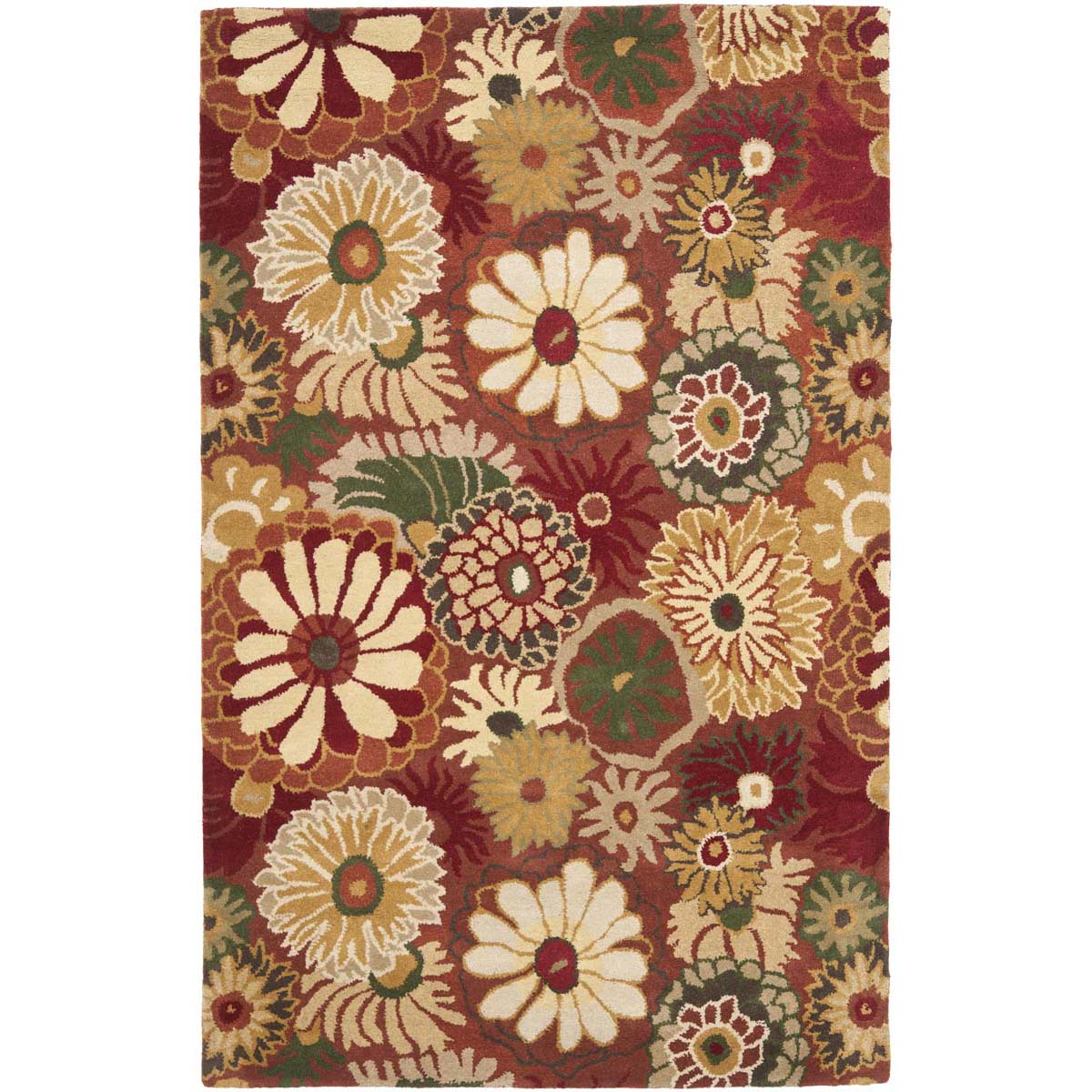 Safavieh Jardin 812 Rug, JAR812 - Orange / Multi