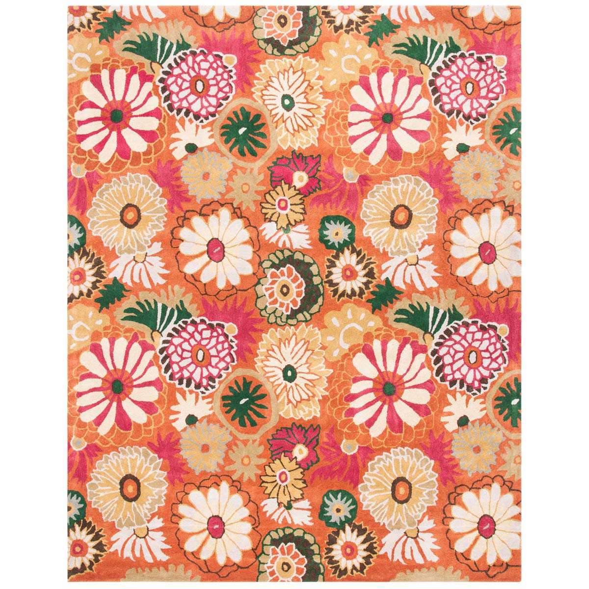 Safavieh Jardin 812 Rug, JAR812 - Orange / Multi