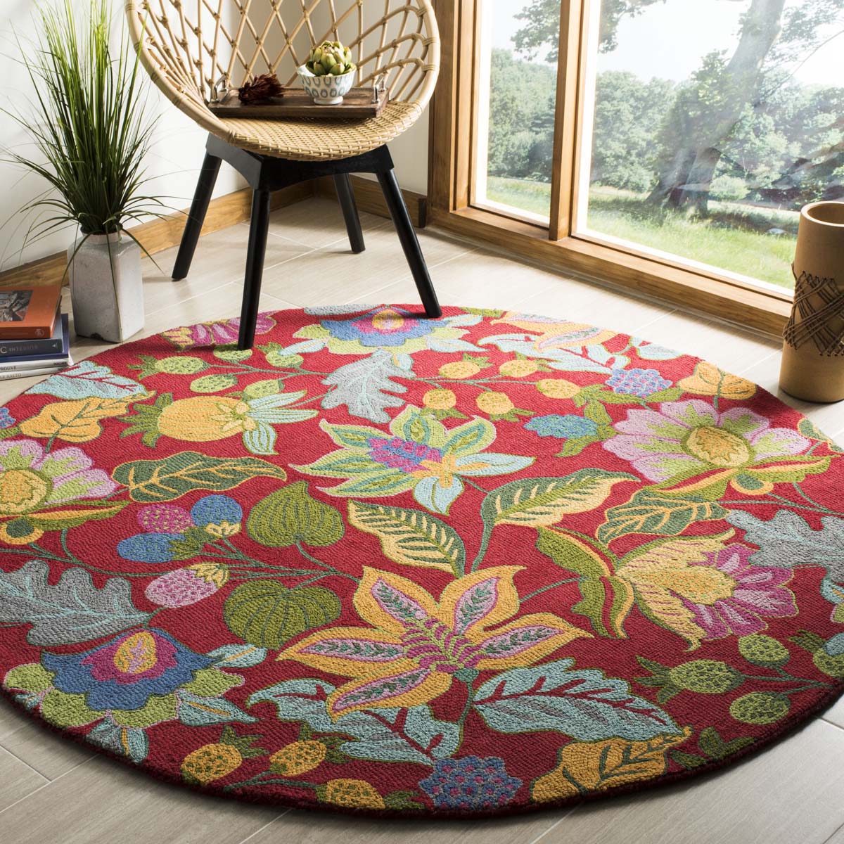 Safavieh Jardin 951 Rug, JAR951 - Red / Multi