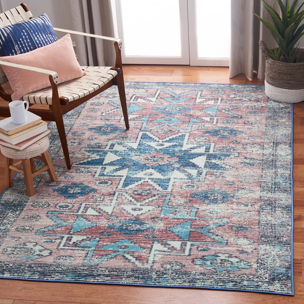 Safavieh Journey 148 Rug, JNY148 - Pink / Blue