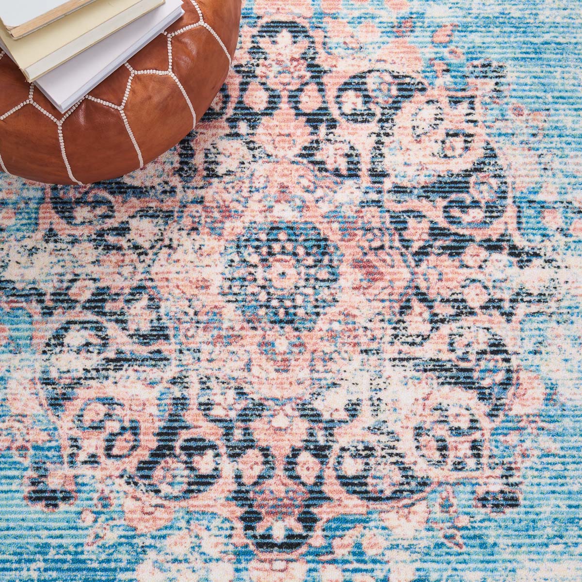 Safavieh Journey 152 Rug, JNY152 - Turquoise / Pink