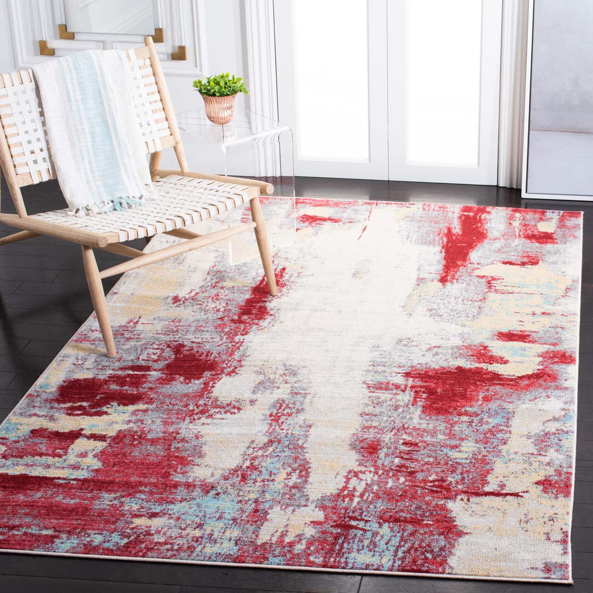 Safavieh Jasper 101 Rug, JSP101 - Red / Ivory