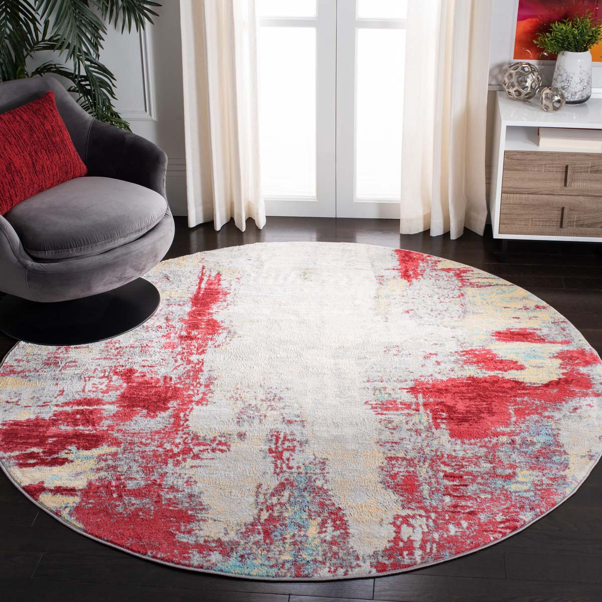 Safavieh Jasper 101 Rug, JSP101 - Red / Ivory